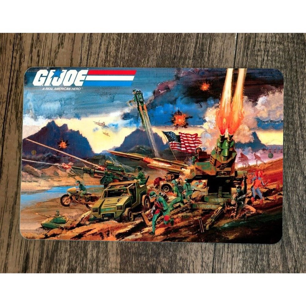 A Real American Hero 8x12 Metal Wall Sign GI Joe Poster‎